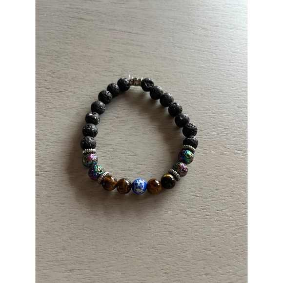 New Chakra Natural Stone Healing Beads Bracelet - Picture 4 of 5